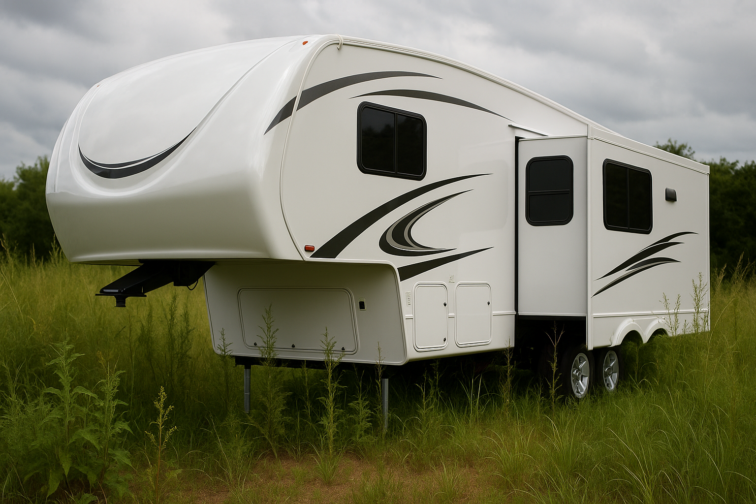 no show me this same camper but spotless weed cleaned