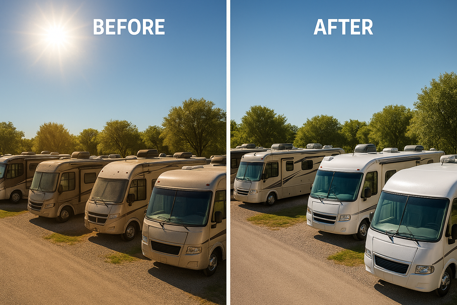 perfect except the image of the rv in the front its missing the window on the front
